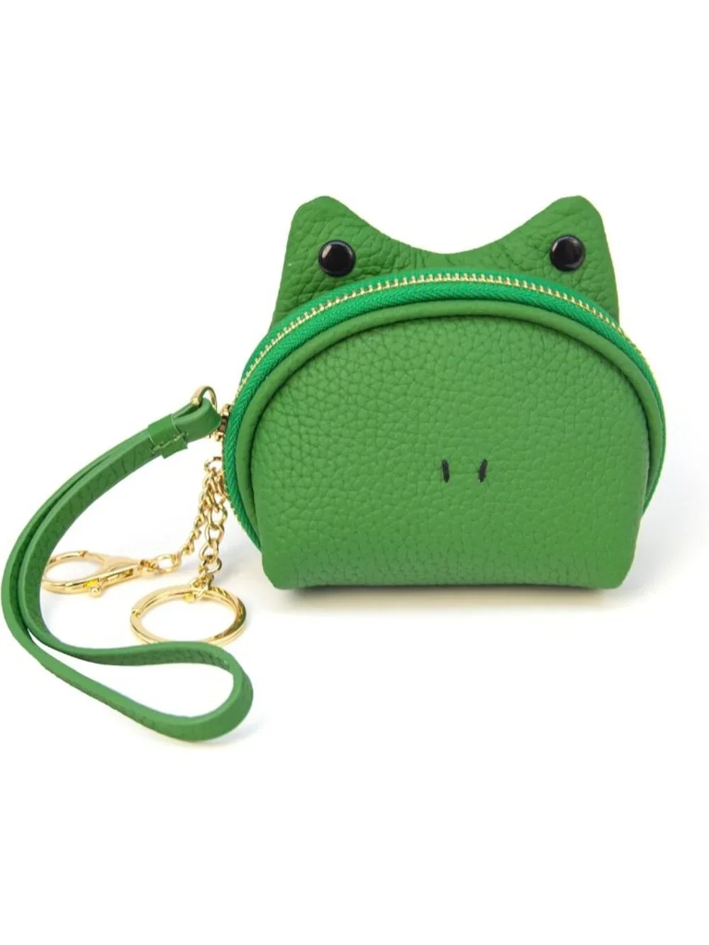 Stylish Leather Frog Coin Purse for Women | Mini Zipper Wallet & Card Case